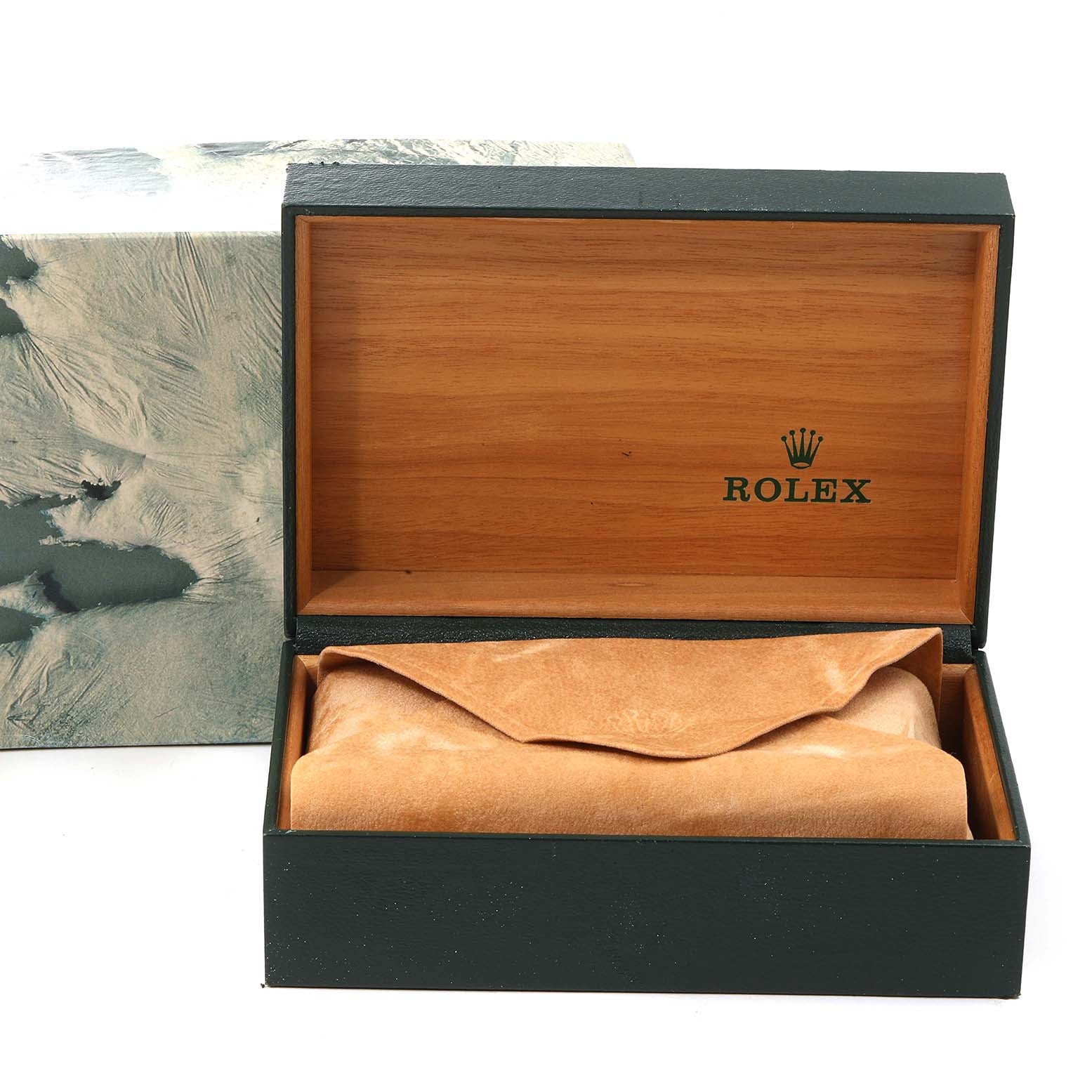 Rolex Datejust Yellow Gold Bark Finish Champagne Dial Mens Watch 16248