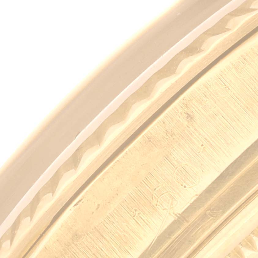 Rolex Datejust Yellow Gold Champagne Dial Vintage Mens Watch 1601