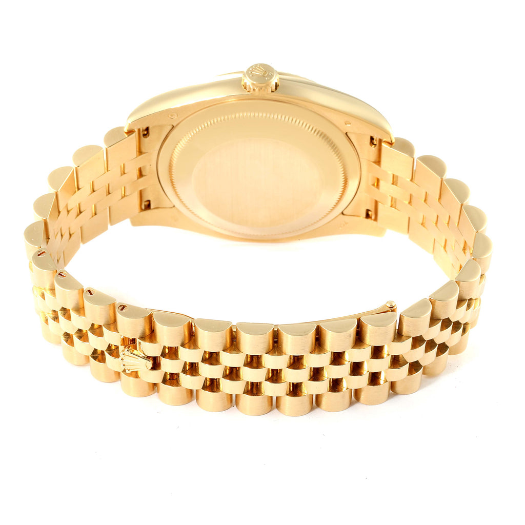 Rolex Datejust Yellow Gold Champagne Diamond Dial Mens Watch 116238