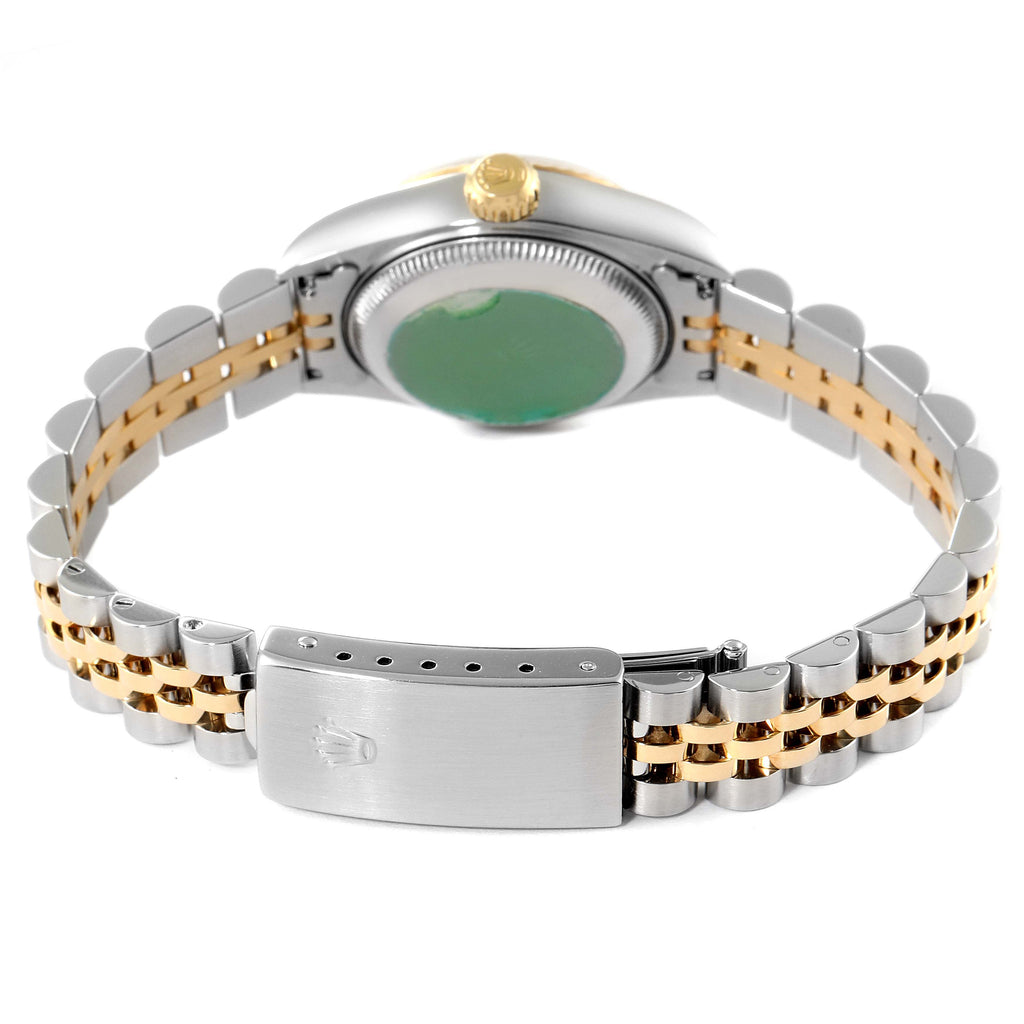 Rolex Datejust Yellow Gold Steel  Sugilite Diamond Dial Watch 79173