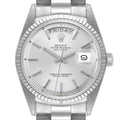 Rolex Day-Date President White Gold Silver Sigma Dial Vintage Mens Watch 1803