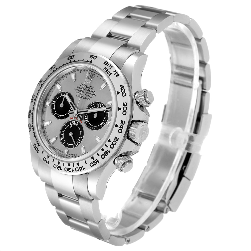 Rolex Daytona 18k White Gold Silver Dial Mens Watch 116509 Unworn