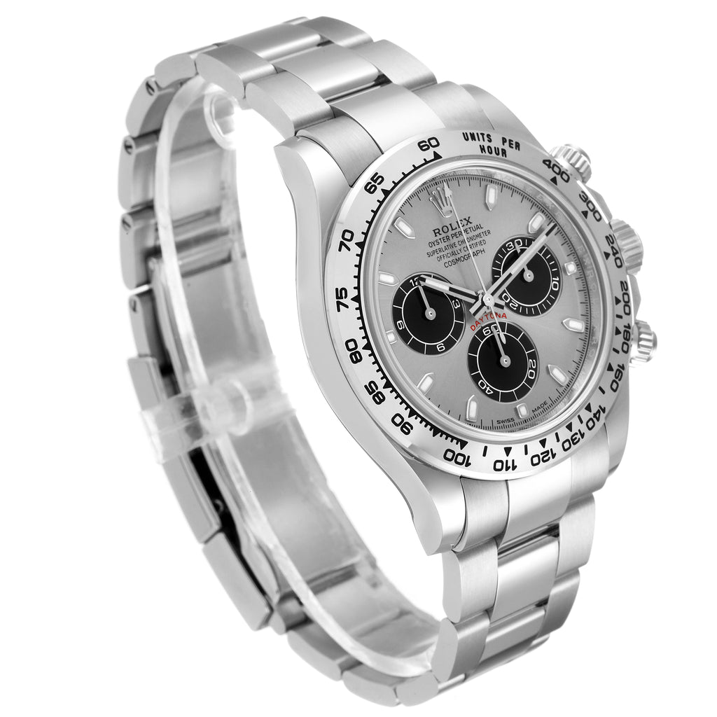 Rolex Daytona 18k White Gold Silver Dial Mens Watch 116509 Unworn