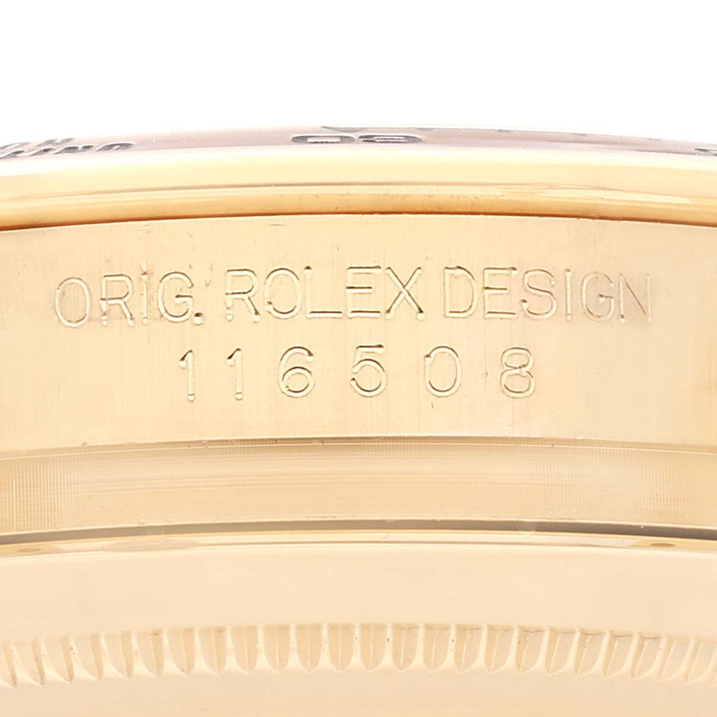 Rolex Daytona Yellow Gold Green Dial John Mayer Mens Watch 116508 Box Card