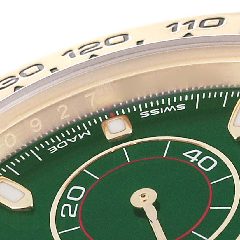 Rolex Daytona Yellow Gold Green Dial John Mayer Mens Watch 116508 Box Card