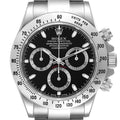 Rolex Daytona Black Dial Chronograph Steel Mens Watch 116520 Box Papers