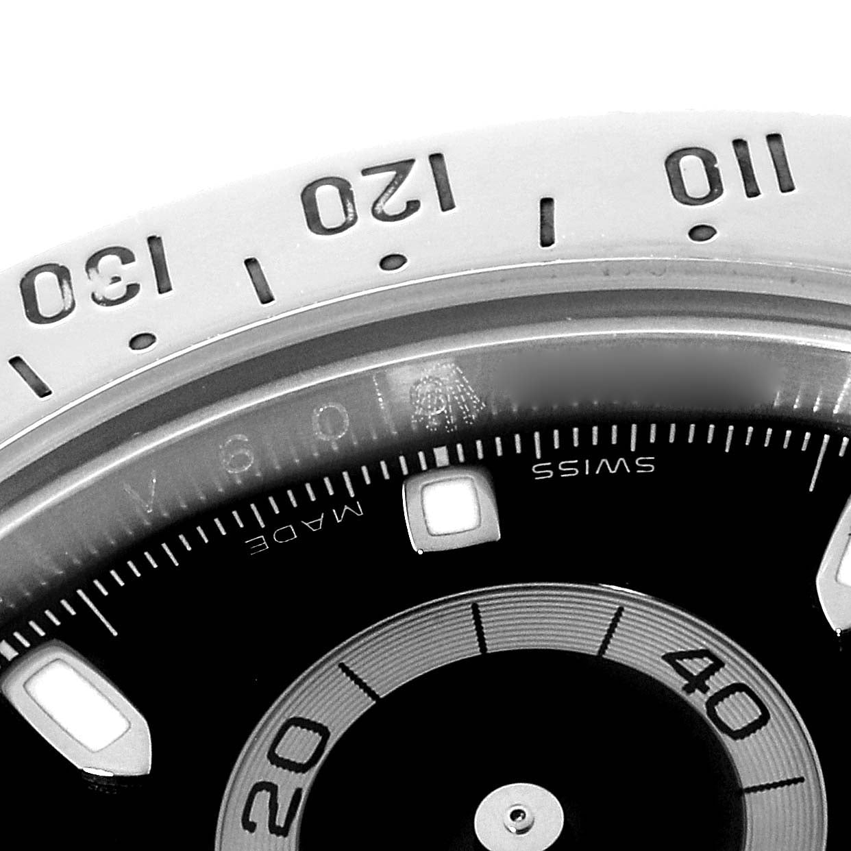 Rolex Daytona Black Dial Chronograph Steel Mens Watch 116520 Box Service Card