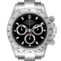 Rolex Daytona Black Dial Chronograph Steel Watch 116520 Box Card