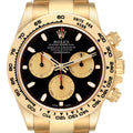 Rolex Daytona Black Dial Yellow Gold Mens Watch 116508