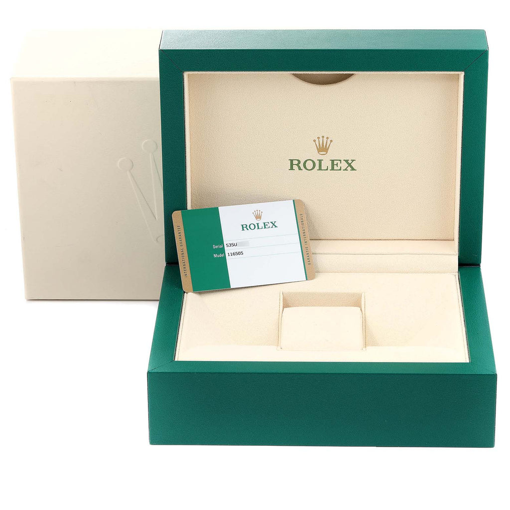 Rolex Daytona Brown Dial Rose Gold Everose Mens Watch 116505 Unworn