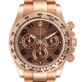 Rolex Daytona Brown Dial Rose Gold Everose Mens Watch 116505 Unworn