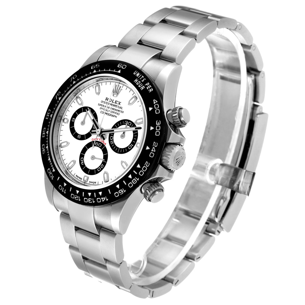 Rolex Daytona Ceramic Bezel White Dial Steel Mens Watch 116500 Unworn