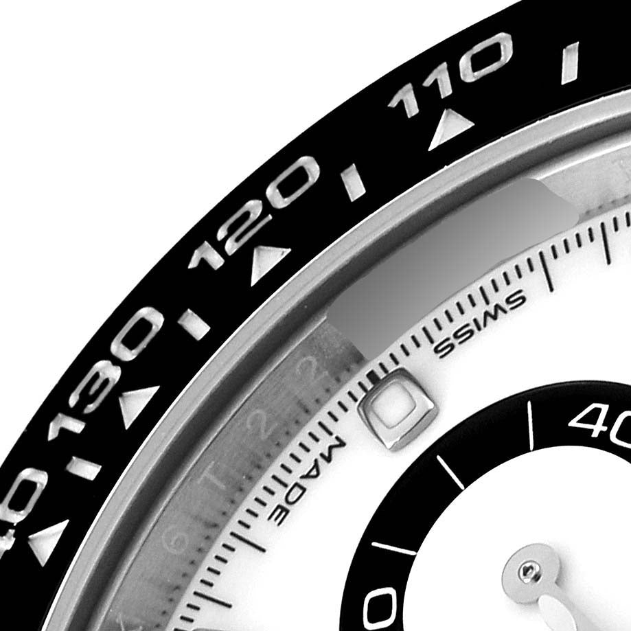 Rolex Daytona Ceramic Bezel White Dial Steel Mens Watch 116500 Unworn