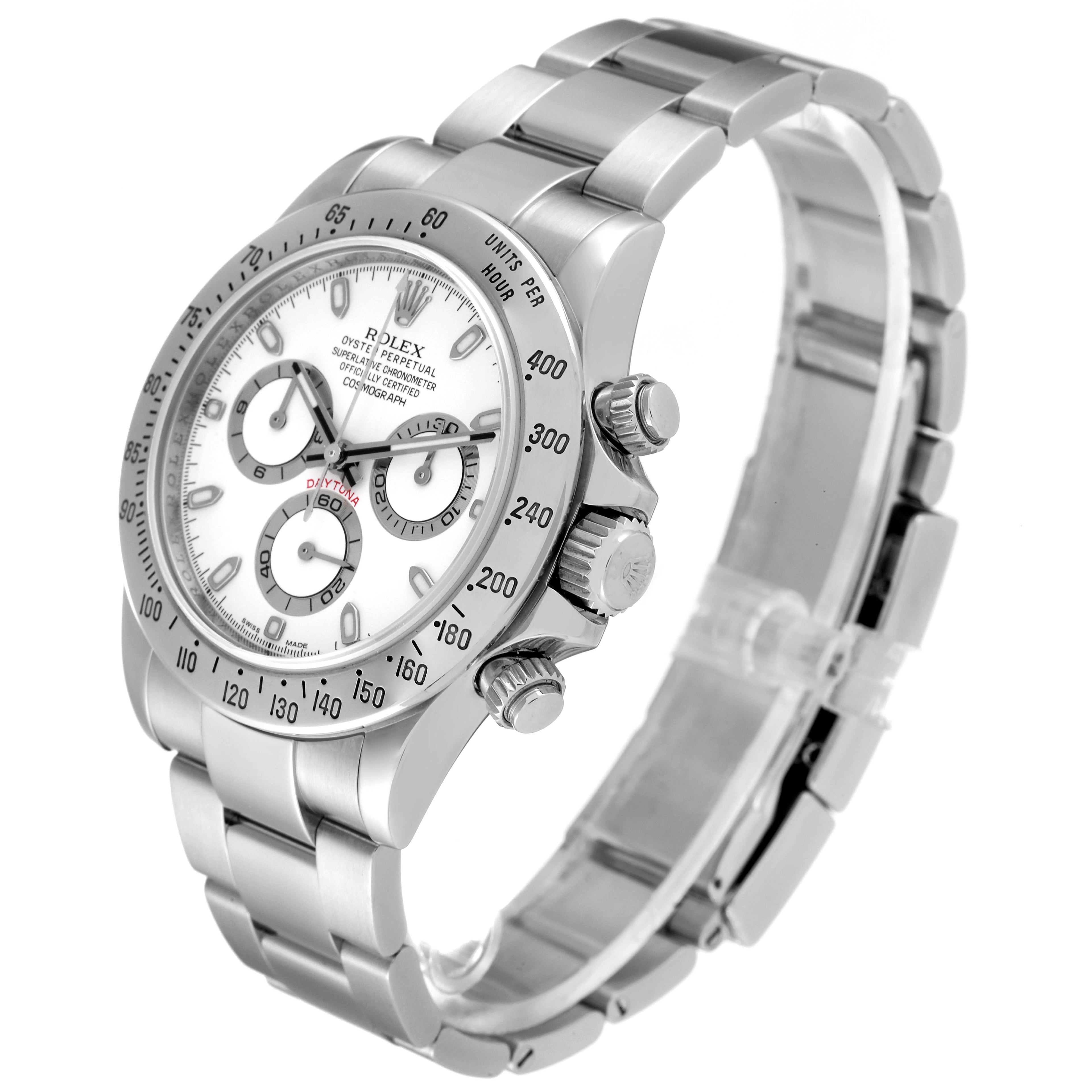 Rolex Daytona Steel White Dial Chronograph Mens Watch 116520