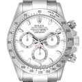 Rolex Daytona Steel White Dial Chronograph Mens Watch 116520 Box Card