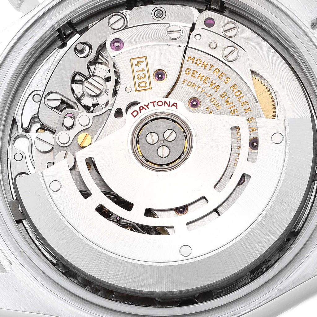 Rolex Daytona Steel White Dial Chronograph Mens Watch 116520 Box Papers