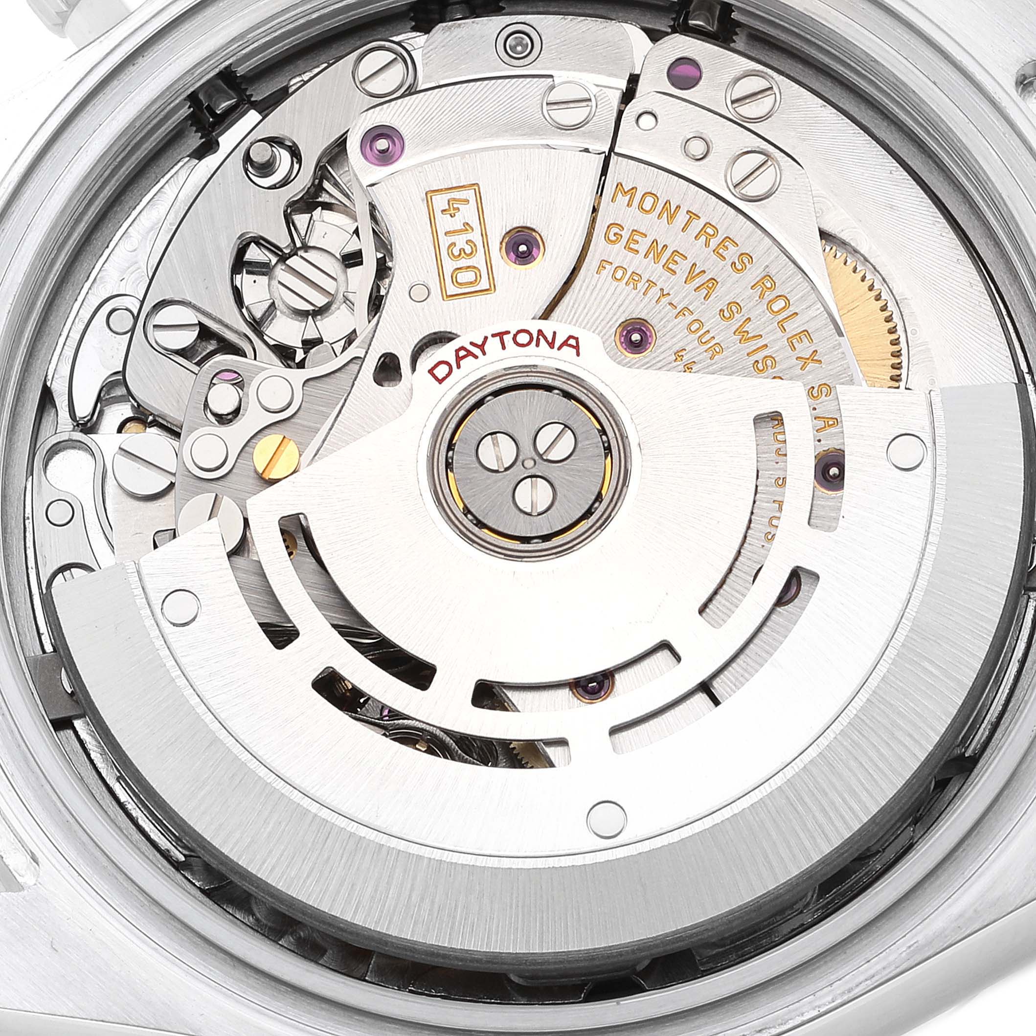 Rolex Daytona Steel White Dial Chronograph Mens Watch 116520 Box Papers