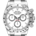 Rolex Daytona Steel White Dial Chronograph Mens Watch 116520 Box Papers