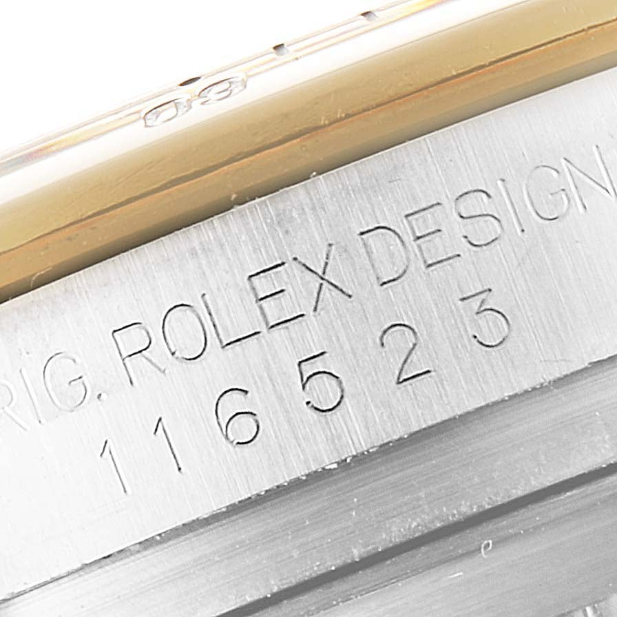 Rolex Daytona Steel Yellow Gold Diamond Chronograph Watch 116523