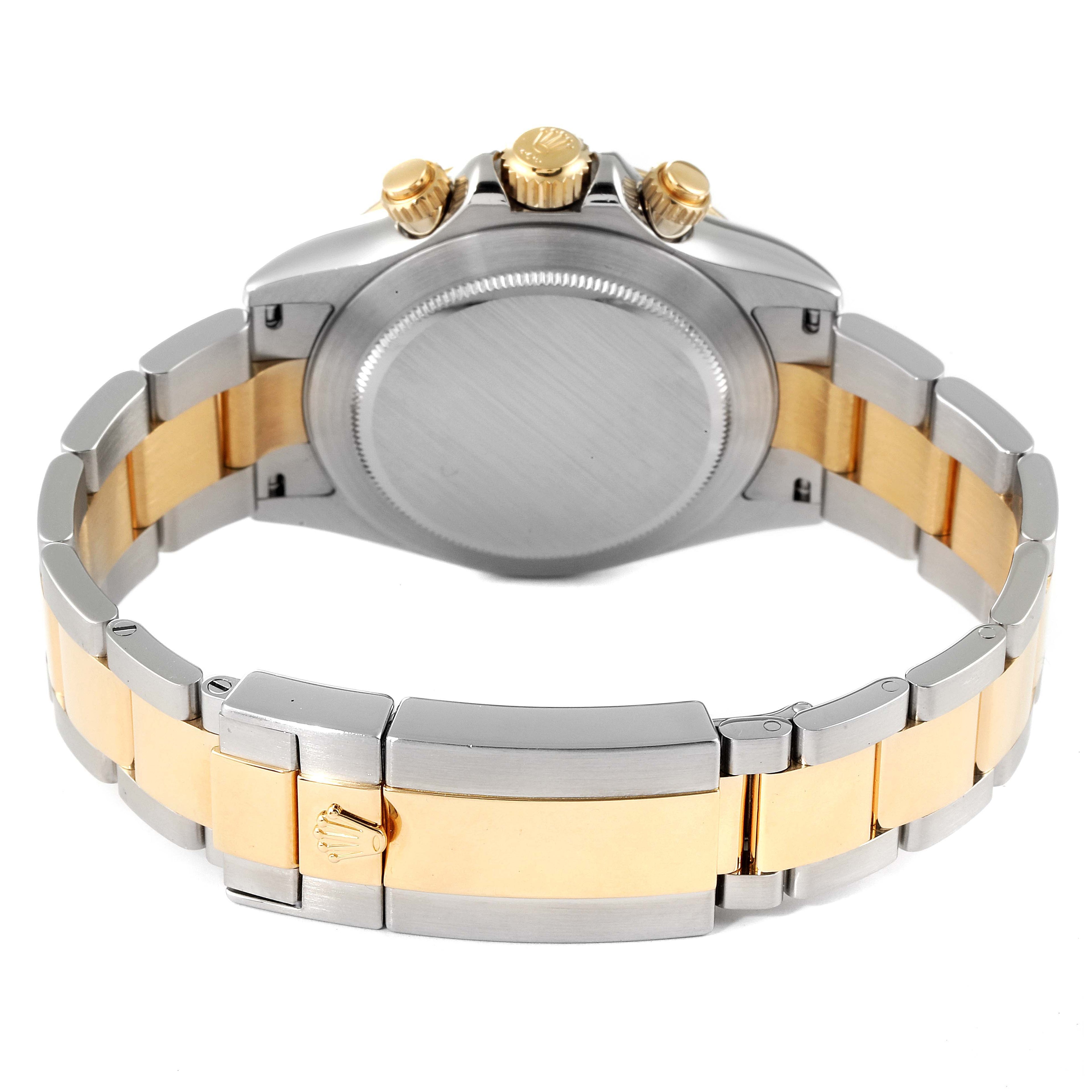 Rolex Daytona Steel Yellow Gold Diamond Chronograph Watch 116523