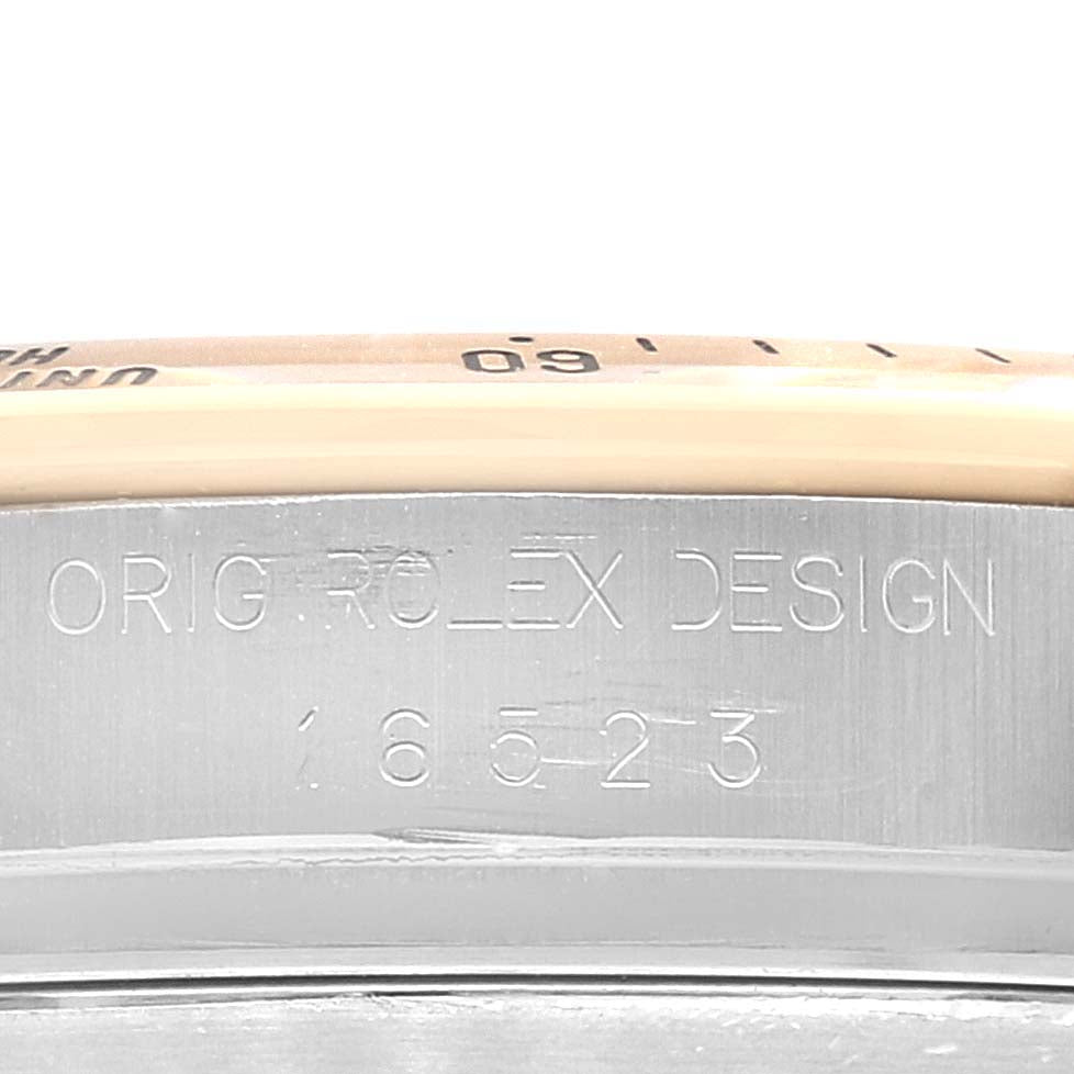 Rolex Daytona Steel Yellow Gold Inverted 6 Black Dial Mens Watch 16523