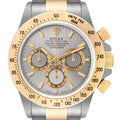 Rolex Daytona Steel Yellow Gold Slate Dial Mens Watch 16523 Box Papers