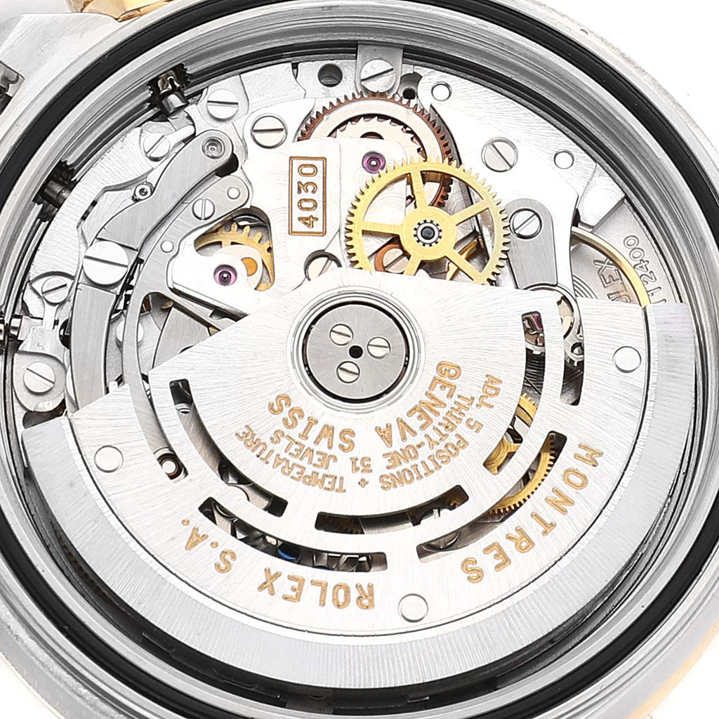 Rolex Daytona Steel Yellow Gold White Dial Mens Watch 16523 Box Papers