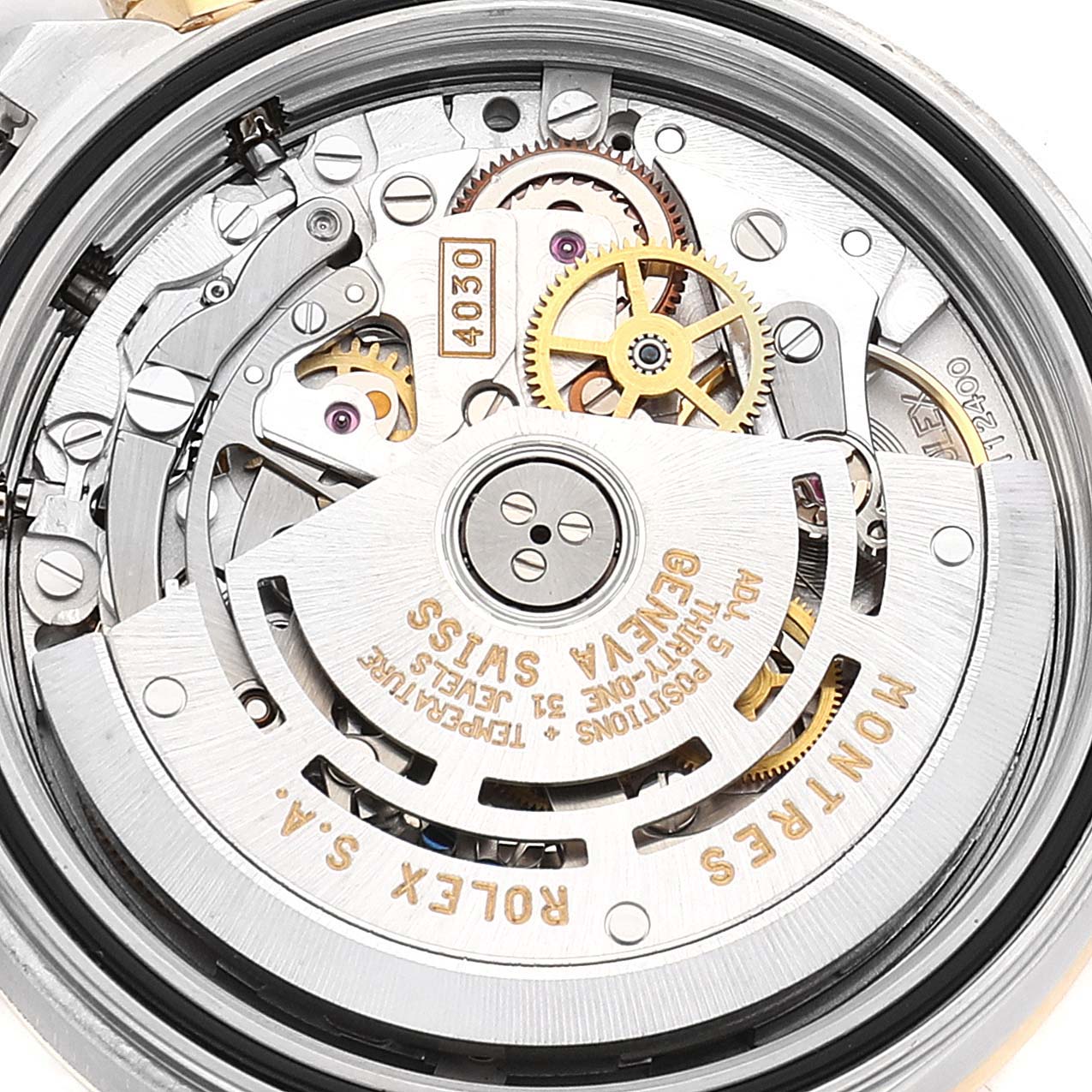Rolex Daytona Steel Yellow Gold White Dial Mens Watch 16523 Box Papers