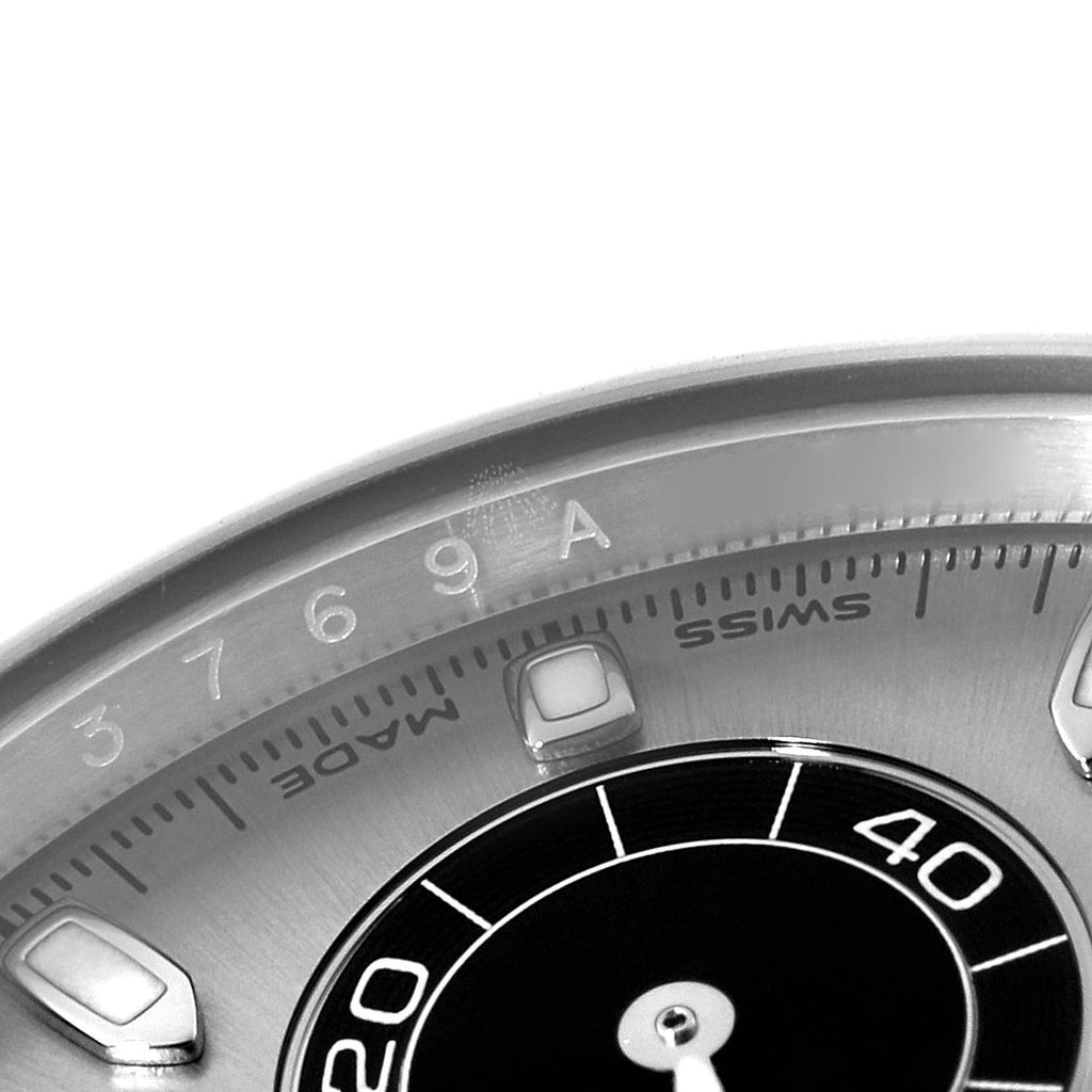 Rolex Daytona White Gold  Grey Dial  Rubber Strap Mens Watch 116519 Unworn