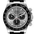 Rolex Daytona White Gold  Grey Dial  Rubber Strap Mens Watch 116519 Unworn