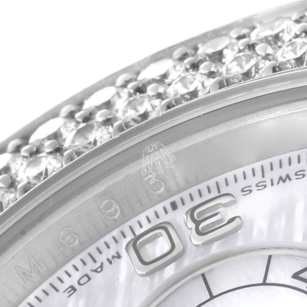 Rolex Daytona White Gold Mother of Pearl Diamond Mens Watch 116589