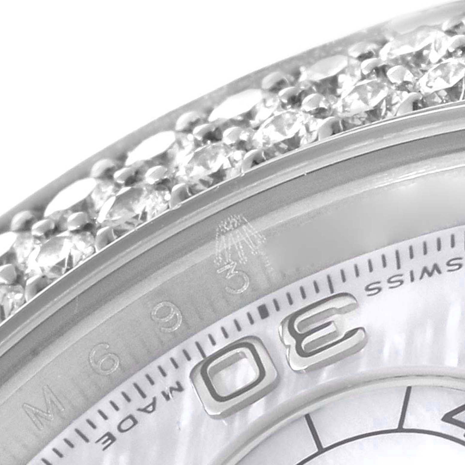 Rolex Daytona White Gold Mother of Pearl Diamond Mens Watch 116589