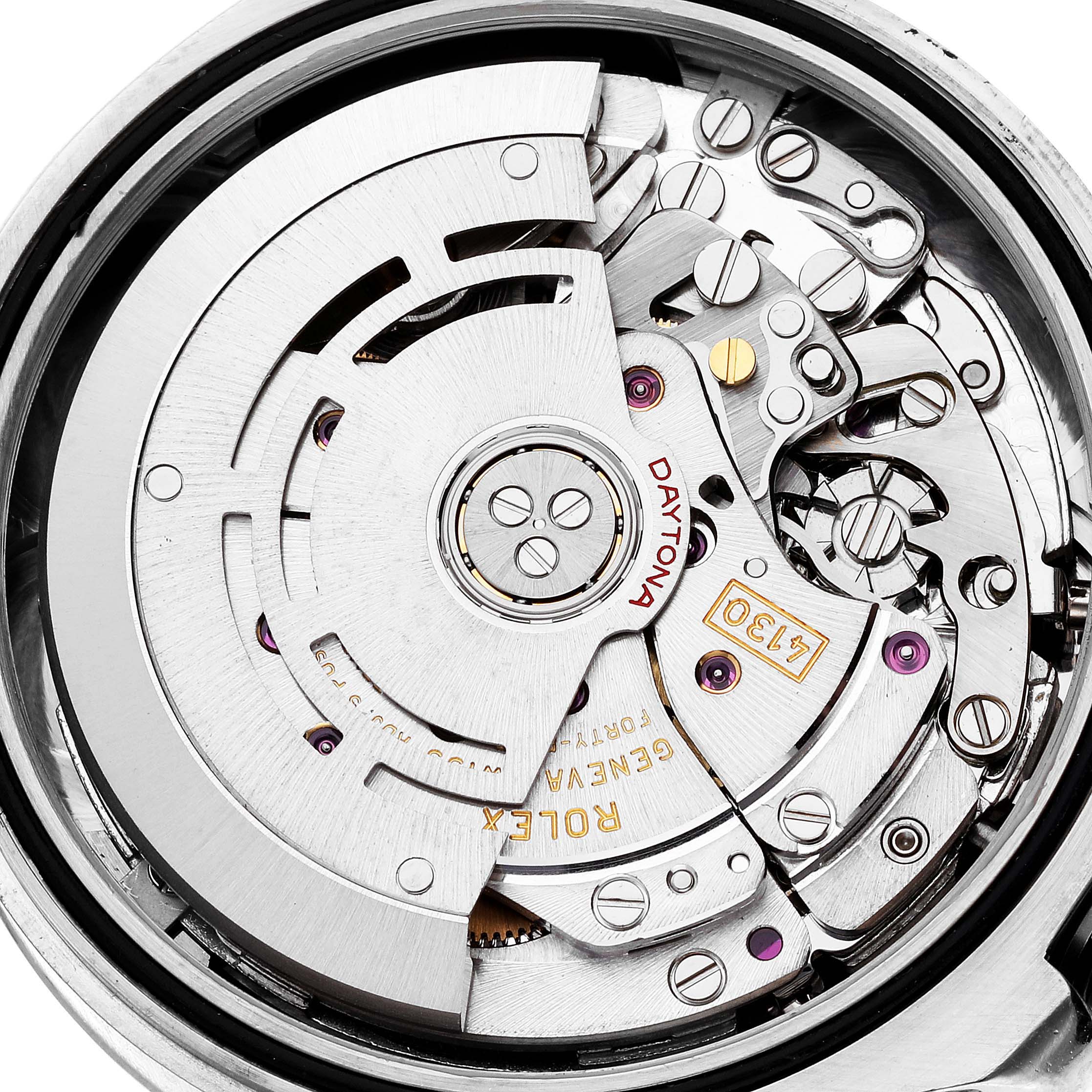 Rolex Daytona White Gold Silver Racing Dial Mens Watch 116509