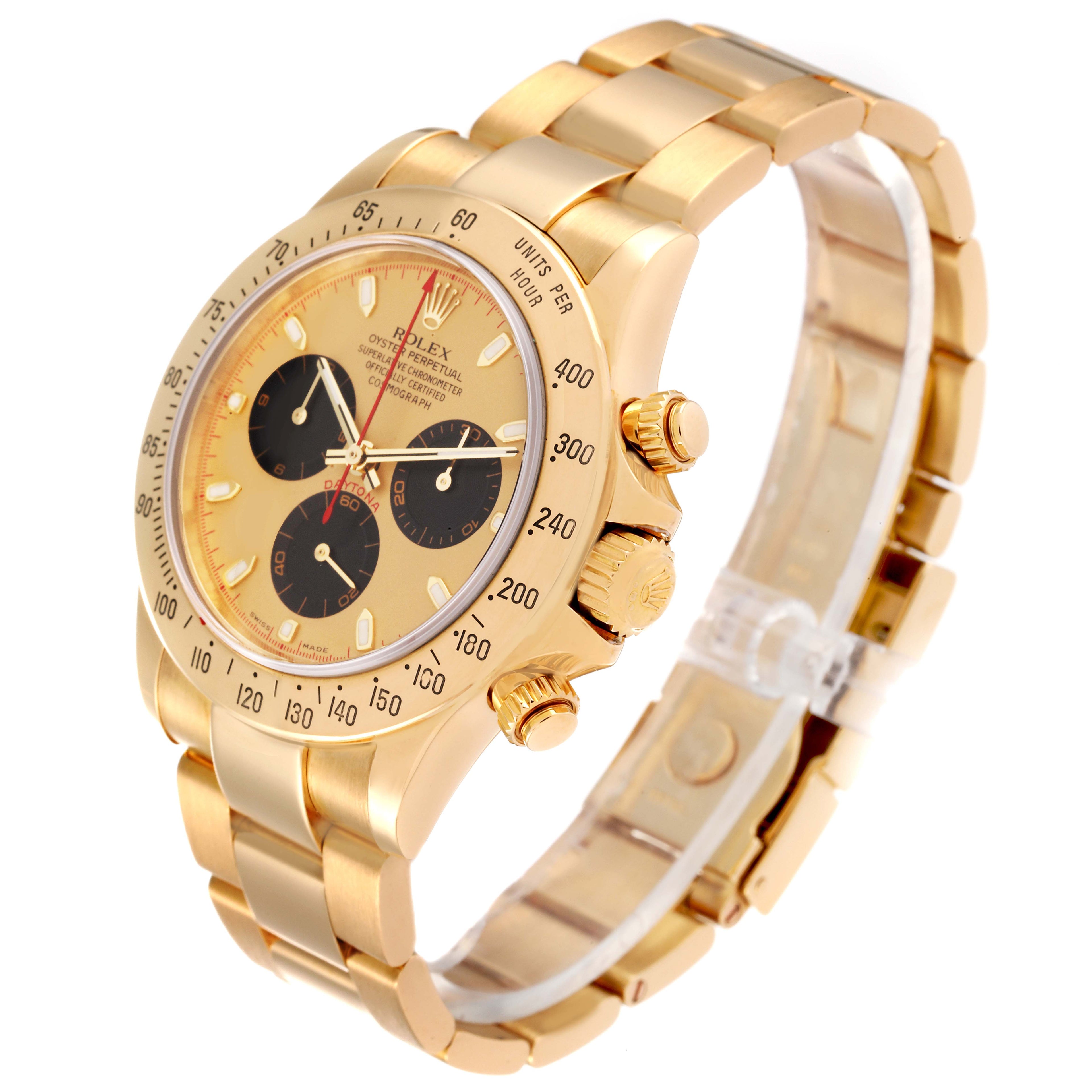 Rolex Daytona Yellow Gold Champagne Dial Mens Watch 116528