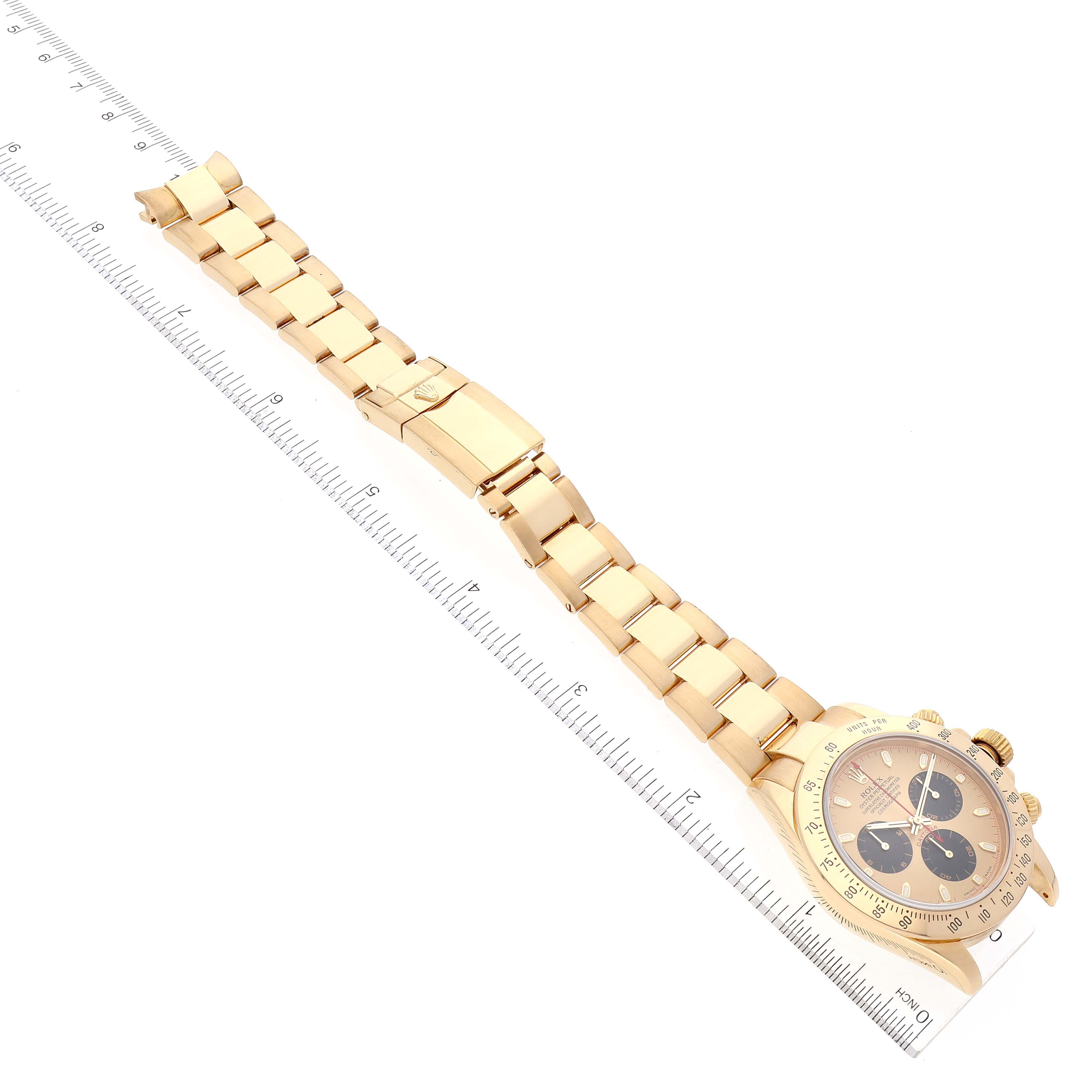Rolex Daytona Yellow Gold Champagne Dial Mens Watch 116528