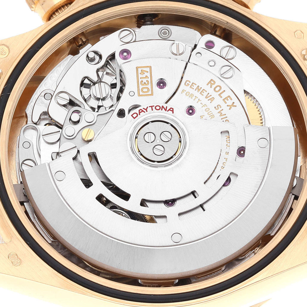 Rolex Daytona Yellow Gold Champagne Diamond Dial Mens Watch 116508