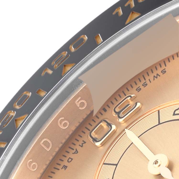 Rolex Daytona Yellow Gold Diamond Dial Ceramic Bezel Mens Watch 116518 Unworn
