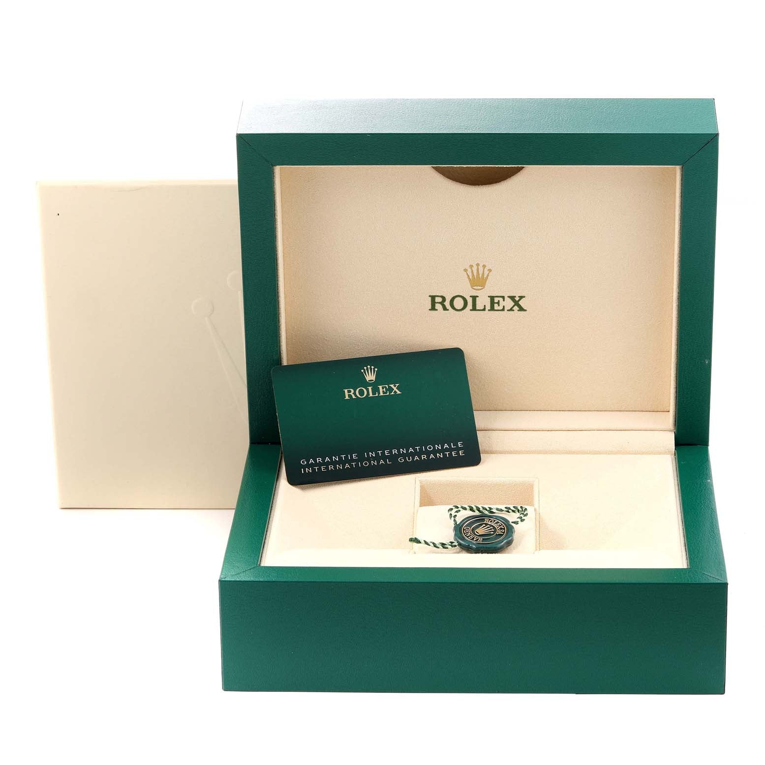 Rolex Daytona Yellow Gold Green Dial Mens Watch 116508 Unworn