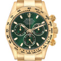 Rolex Daytona Yellow Gold Green Dial Mens Watch 116508 Unworn