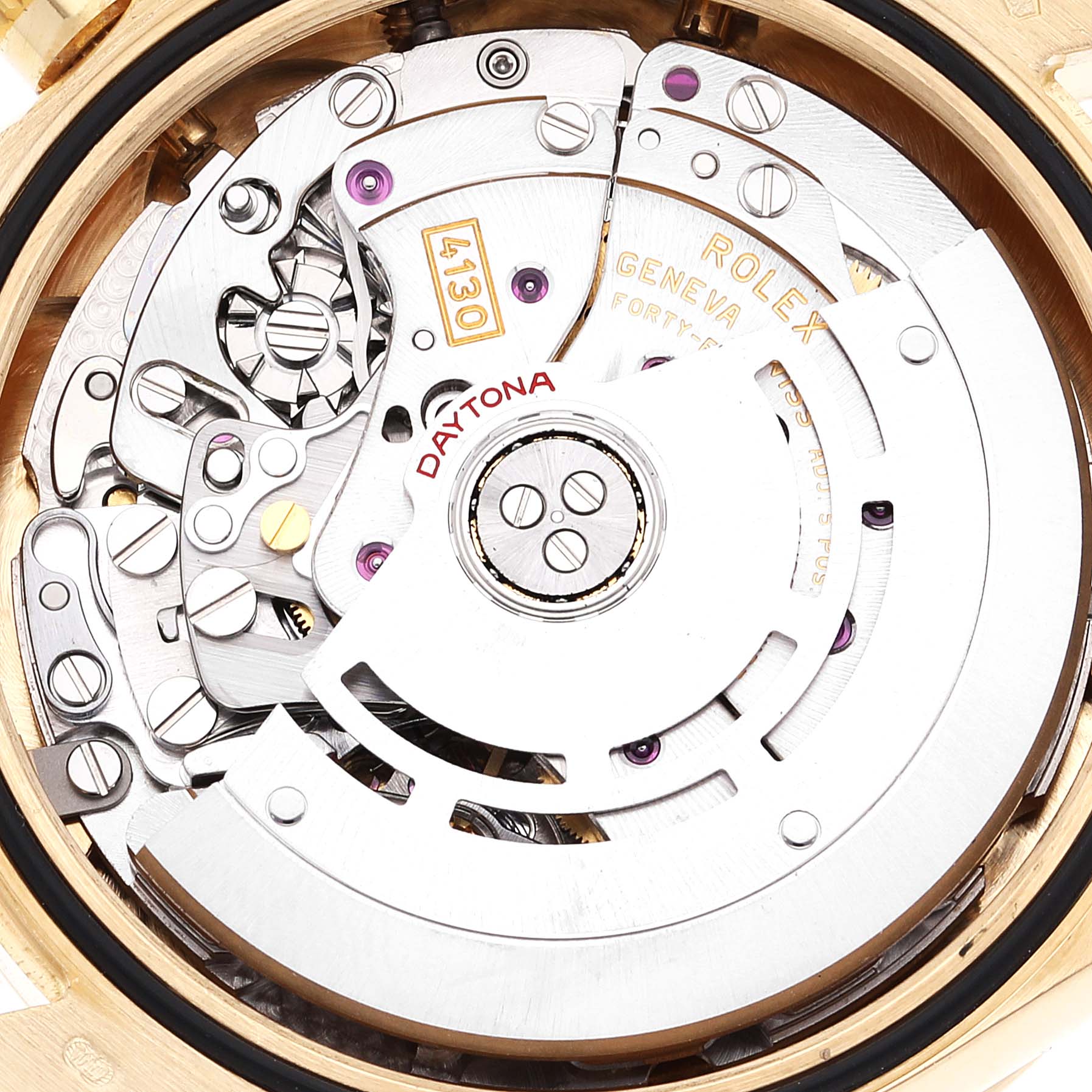 Rolex Daytona Yellow Gold Mother of Pearl Diamond Dial Mens Watch 116528