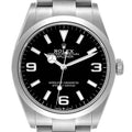 Rolex Explorer I 36mm Black Dial Stainless Steel Mens Watch 124270 Box Card