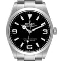 Rolex Explorer I 36mm Black Dial Stainless Steel Mens Watch 124270 Unworn