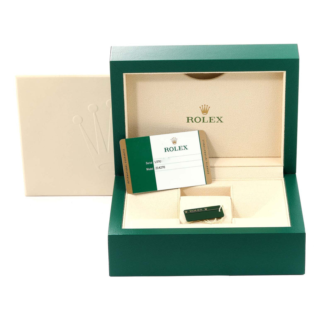 Rolex Explorer I 39mm Black Dial Steel Mens Watch 214270 Unworn NOS
