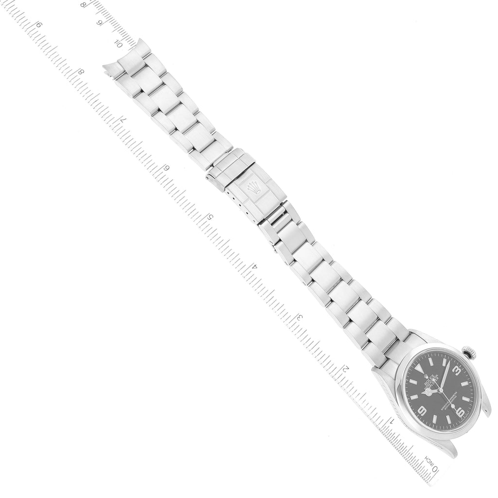 Rolex Explorer I Black Dial Stainless Steel Mens Watch 114270