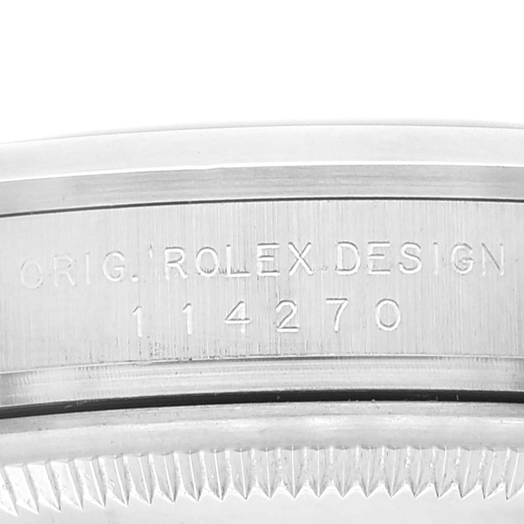 Rolex Explorer I Black Dial Stainless Steel Mens Watch 114270 Box Papers