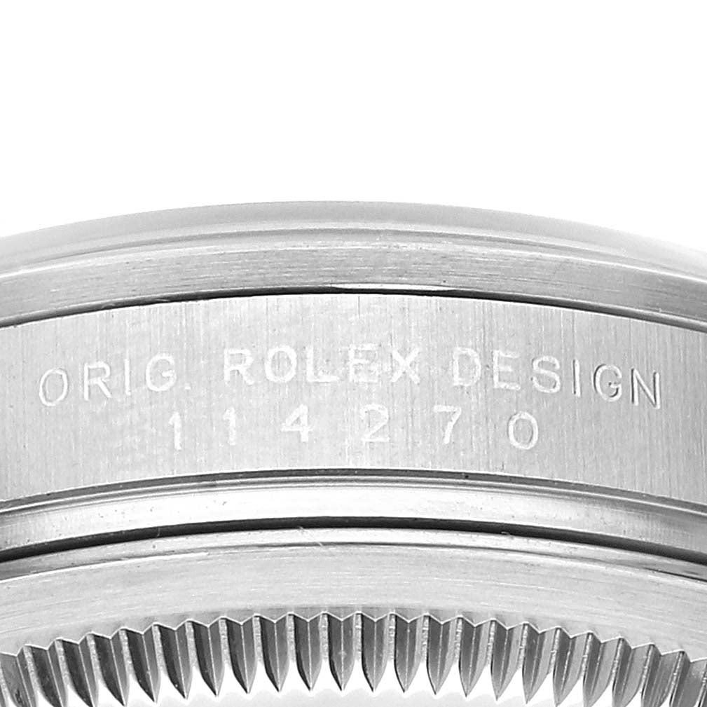 Rolex Explorer I Black Dial Stainless Steel Mens Watch 114270 Box Service Card