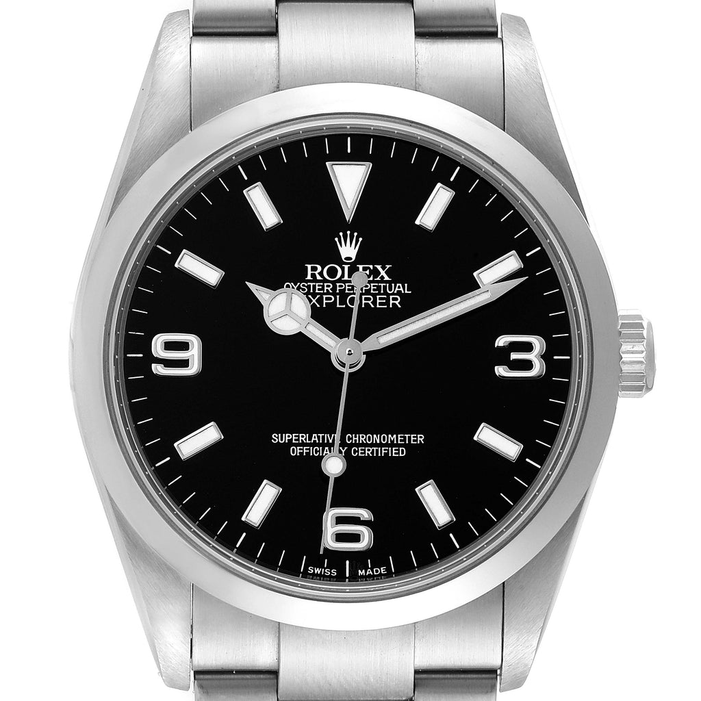 Rolex Explorer I Black Dial Stainless Steel Mens Watch 114270 Unworn NOS