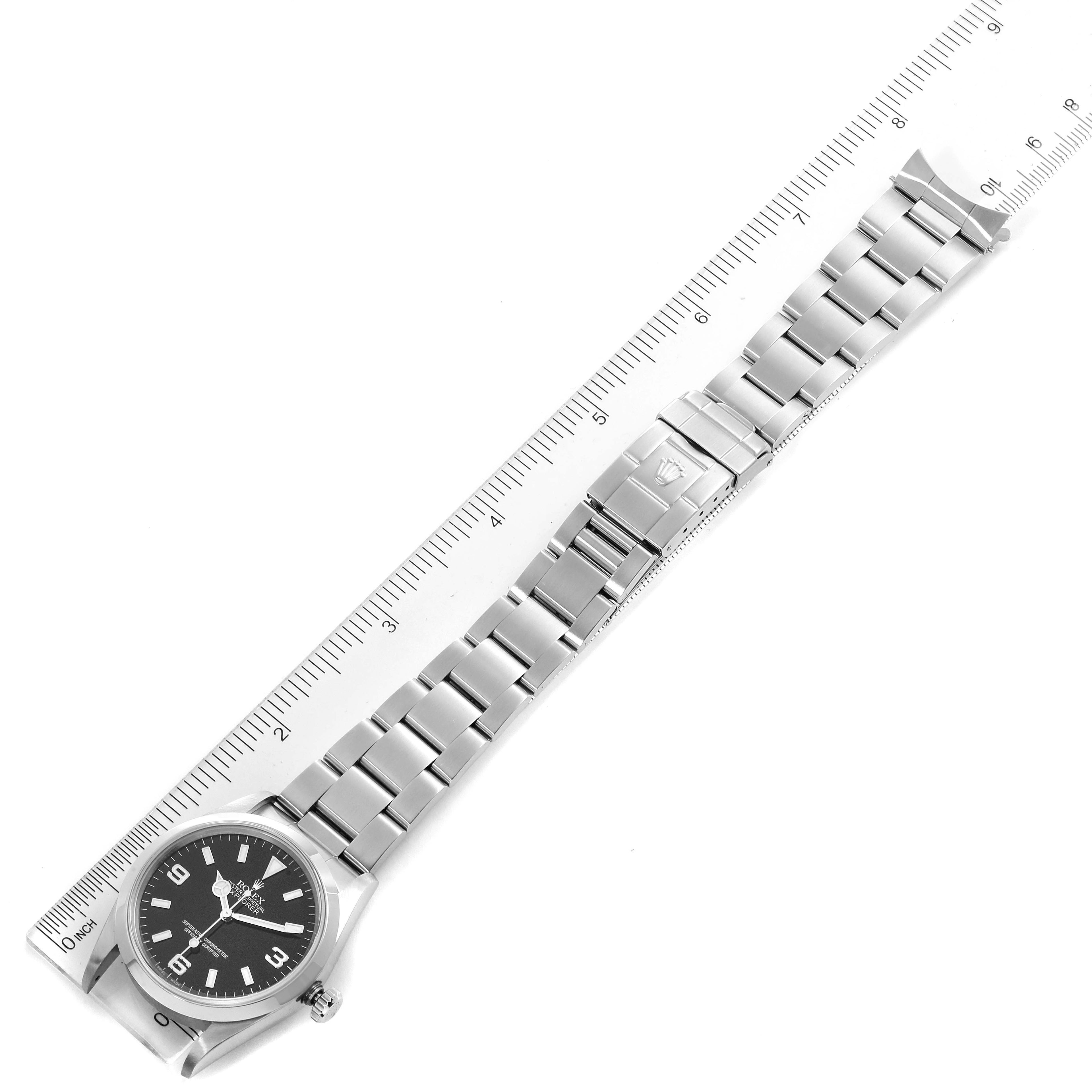 Rolex Explorer I Black Dial Stainless Steel Mens Watch 14270