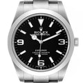 Rolex Explorer I Luminescent Arabic Numerals Mens Watch 214270 Box Card