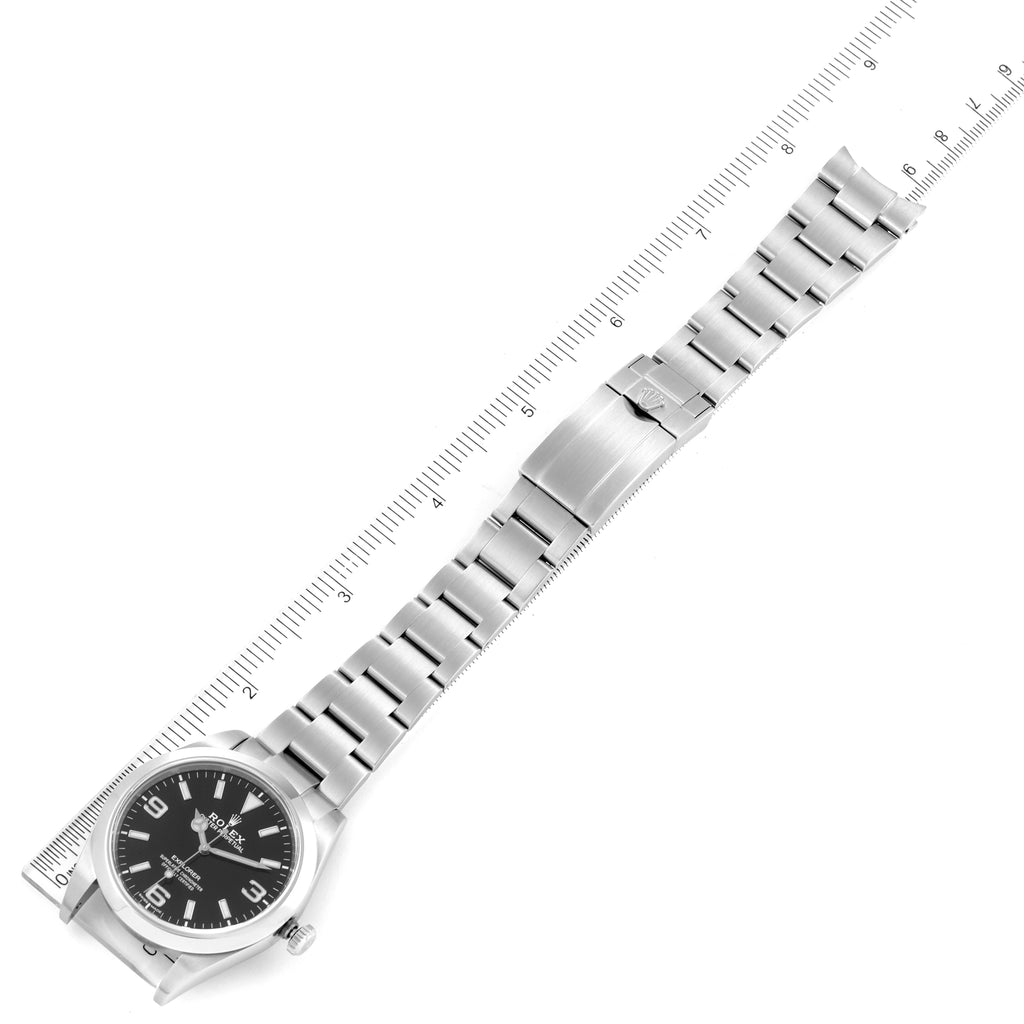 Rolex Explorer I Luminescent Arabic Numerals Mens Watch 214270 Box Card